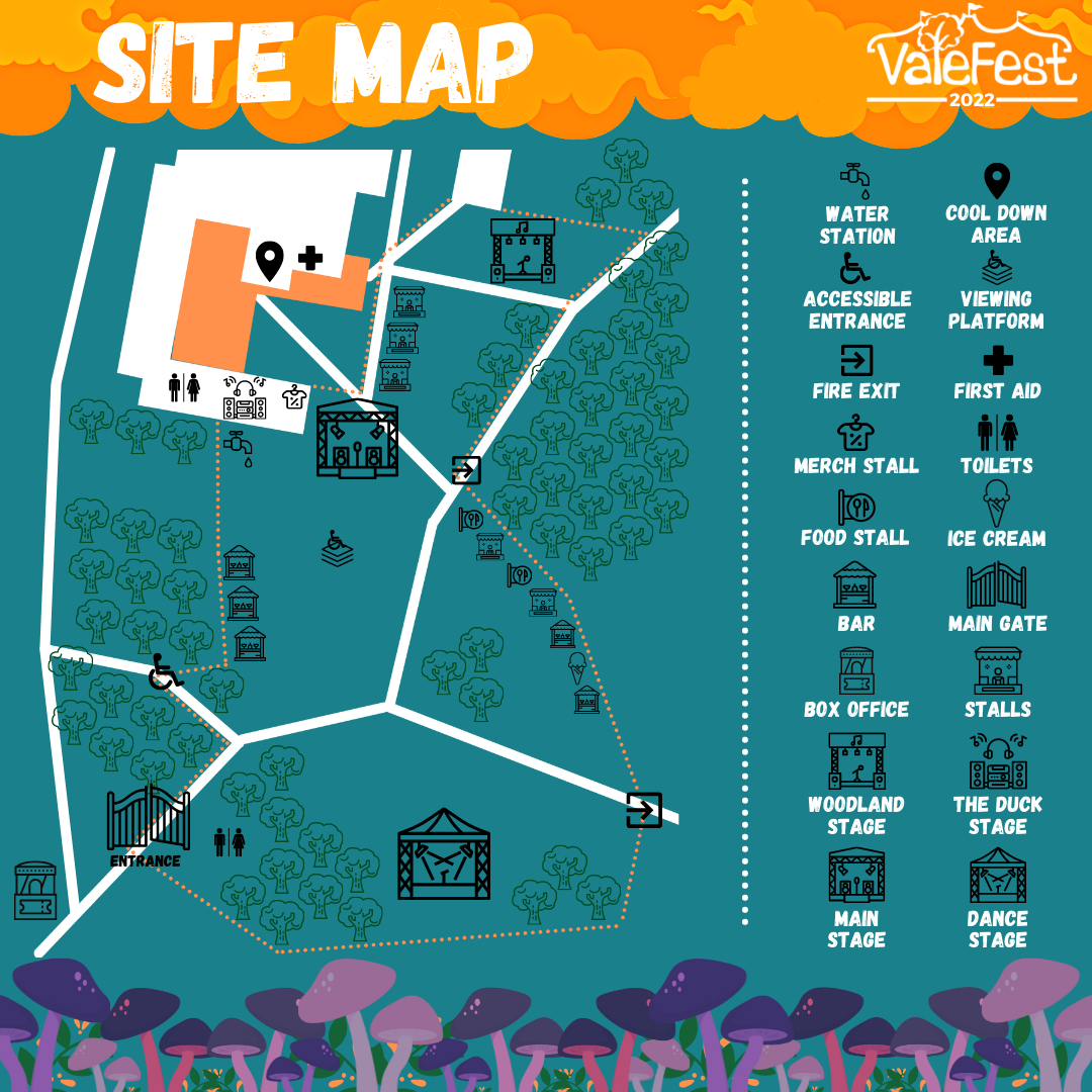 Valefest 2022 Site Map